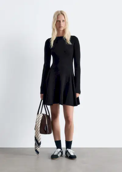 Rib Knit Mini Dress