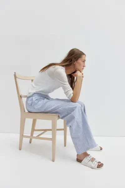 Linen-Blend Trousers