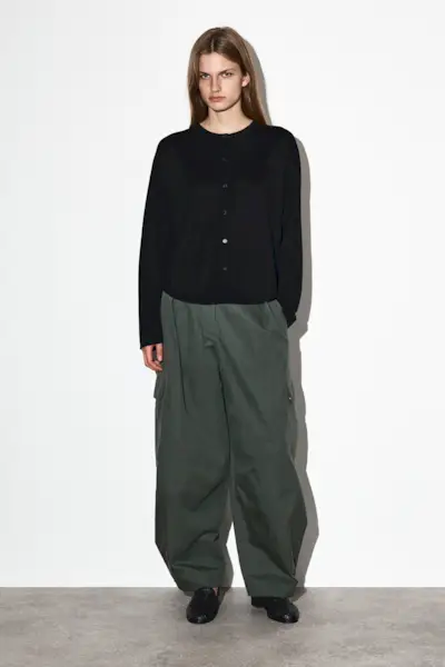 Utility Barrel-Leg Trousers