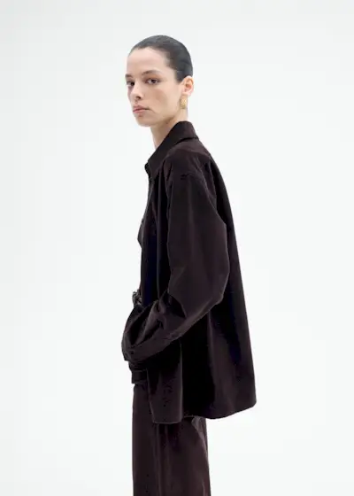 Corduroy Overshirt - Chocolate