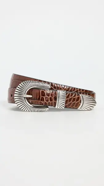 Anderson's Narrow Western Mock Croc Belt