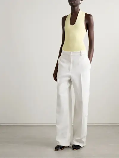 Toto Stretch-Knit Halterneck Bodysuit