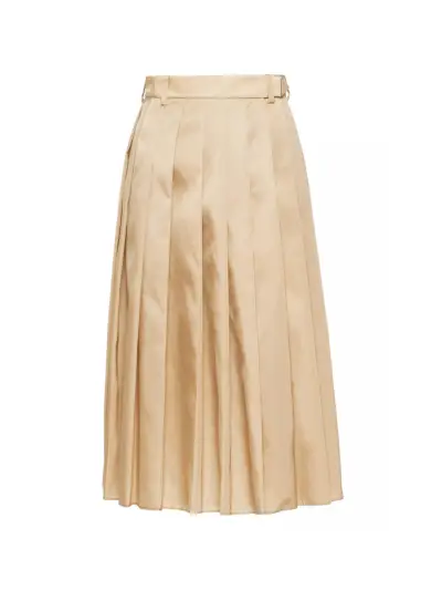 Re-Nylon Pleated Skirt