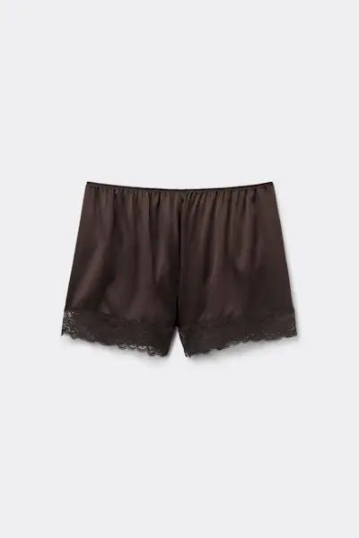 Intimissimi, Lace Trim Silk Shorts