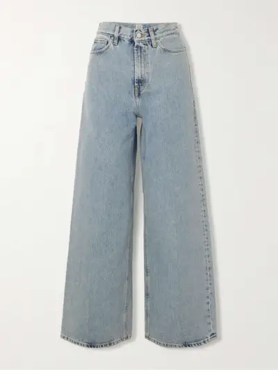 High-Rise Wide-Leg Organic Jeans
