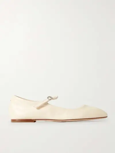 Uma Leather Mary Jane Ballet Flats