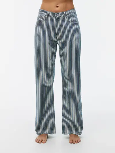 Shore Low Relaxed Jeans - Blue/white - Arket Gb