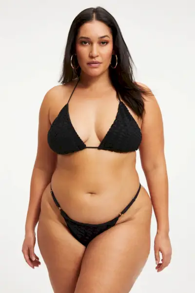 Good American + Jacquard Tiny Ties Top