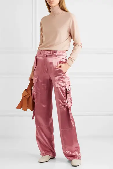 Sies Marjan + Sammie Satin Wide-Leg Pants