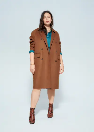 Mango + Double-Breasted Coat