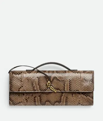 Women's Andiamo Clutch in Python/fondant