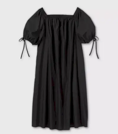 Mommy's Reviews + Plus Size Puff Short Sleeve Dress