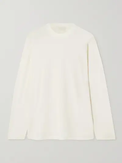 Skims + Boyfriend Stretch-Modal and Cotton-Blend Jersey T-Shirt