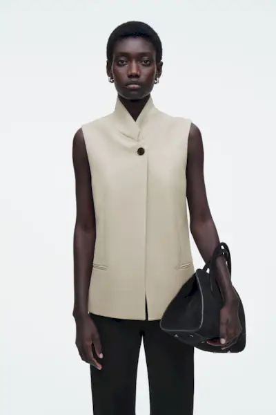 Longline Wool Waistcoat