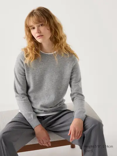 100% Cashmere Crew Neck Jumper