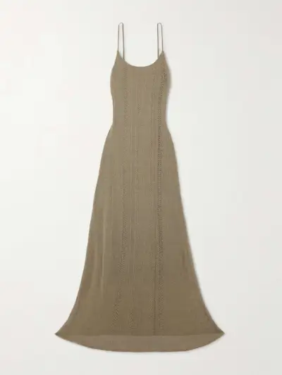 Treillis Crocheted Cotton-Blend Maxi Dress
