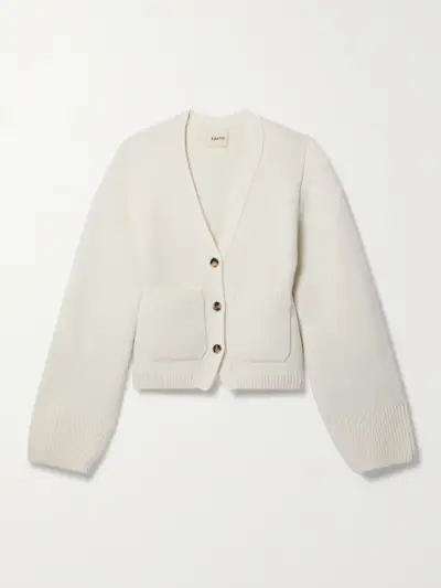 Khaite cream cardigan
