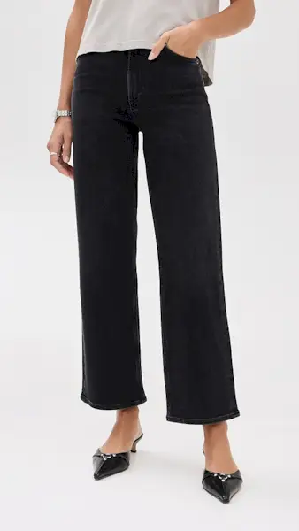 Agolde Ren: High Rise Wide Leg Jeans
