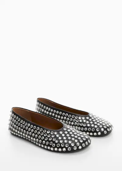 Mango + Rhinestone Ballerinas