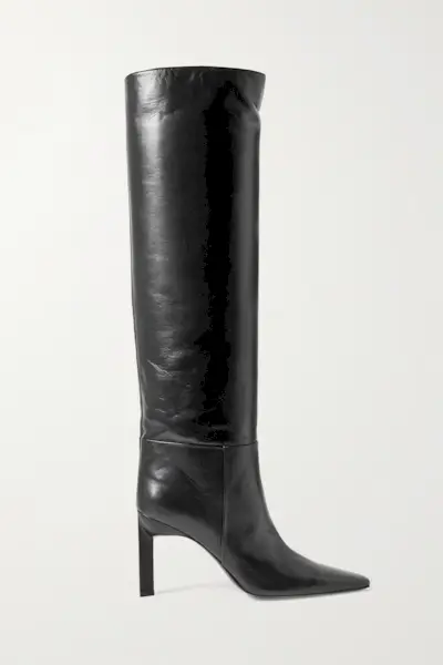 The Attico + Vitto Leather Knee Boots