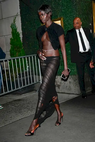 Anok Yai at Gigi Hadid's birthday party.