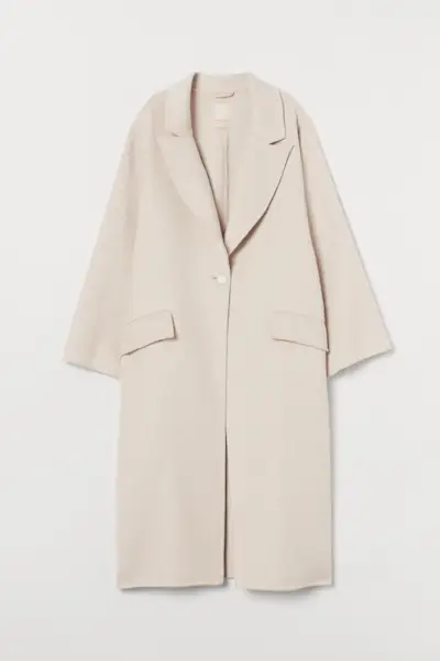 H&M + Oversized Wool-Blend Coat