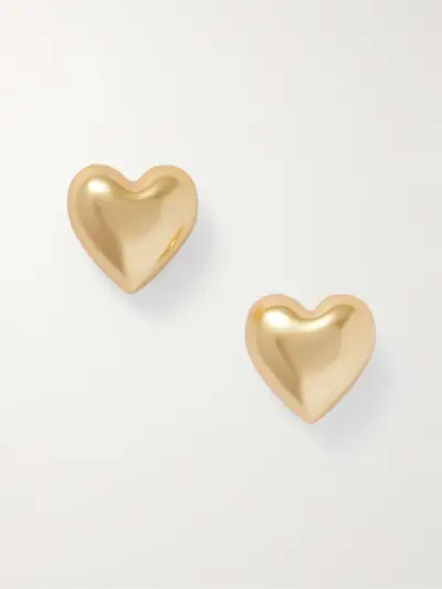 Heart & Soul Gold-Tone Earrings