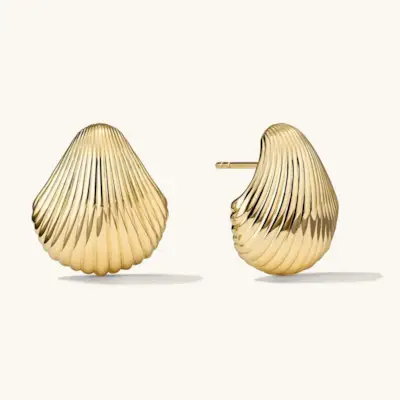 Mejuri Seashell Studs