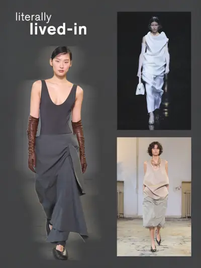 models walk the fall/winter 2024 runway in the season's top skirt trends