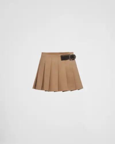 Gabardine Miniskirt
