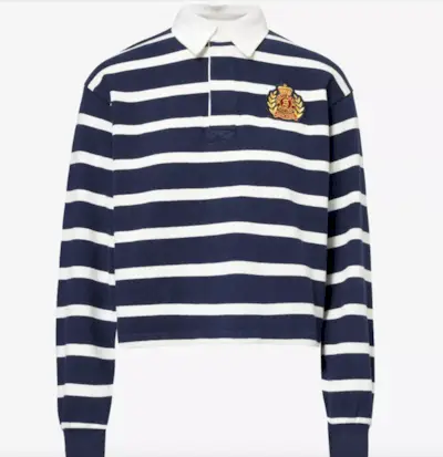 Ivy Rugby Cotton-Jersey Polo Top