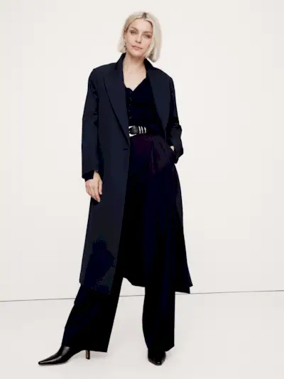 Banana Republic Relaxed Wool Topcoat