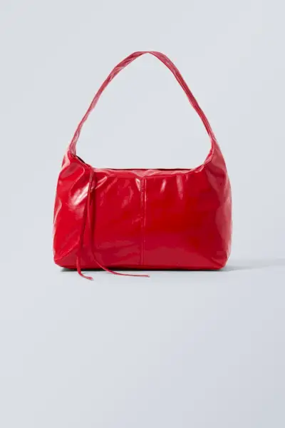 Coated Rectangular Shoulder Bag