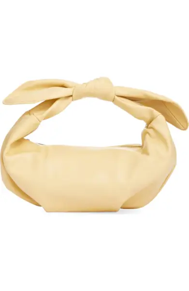 Sameena Bow Knot Faux Leather Shoulder Bag