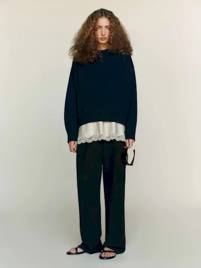 Cove Cashmere Oversized Crew