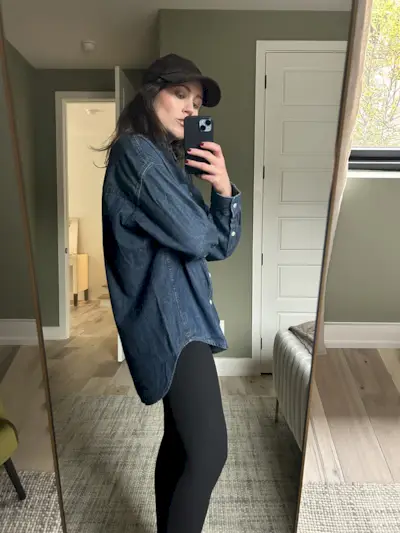 Aritzia the '80s comfy denim shirt