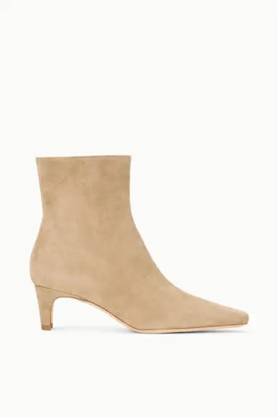 Wally Ankle Boot in Dune Suede