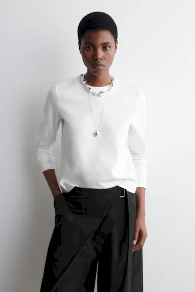 Clean Cut Regular Long-Sleeved T-Shirt