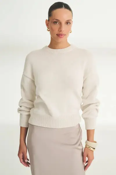Naadam Cotton Relaxed Crewneck Sweater