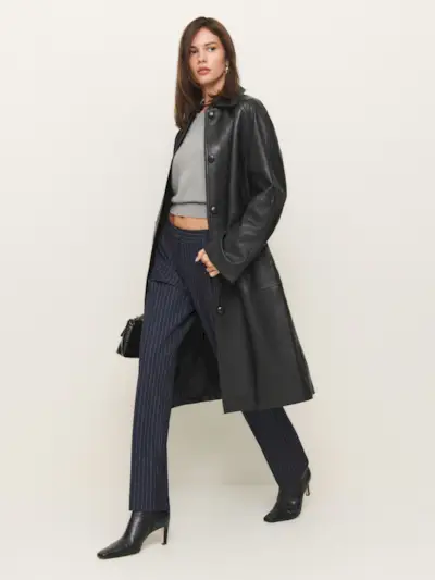 Veda Beck Leather Trench