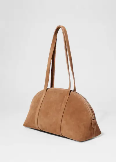 Suede Bowling Bag