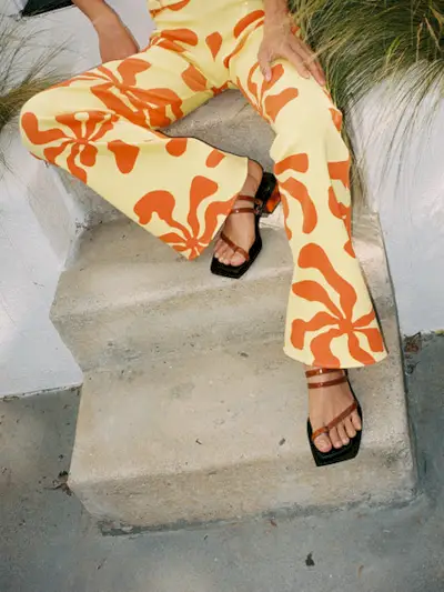 Arthur Apparel + Flatlock Pant in Tequila Sunrise