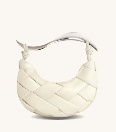 Jw Pei + Orla Knot Weave Handbag in White