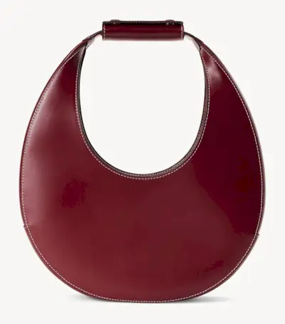 Staud + Moon Bag in Raspberry