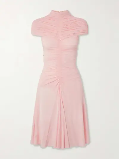 Ruched Jersey Mini Dress