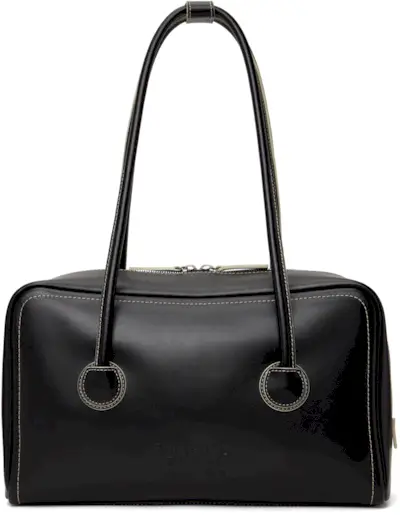 Black Soft Boston Bag