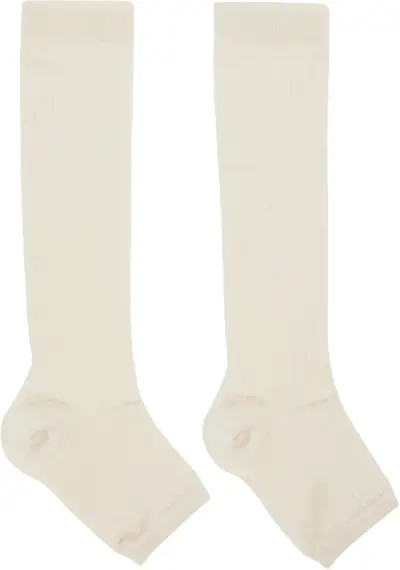 Swedish Stockings, Ssense Exclusive Off-White Long Toeless Socks