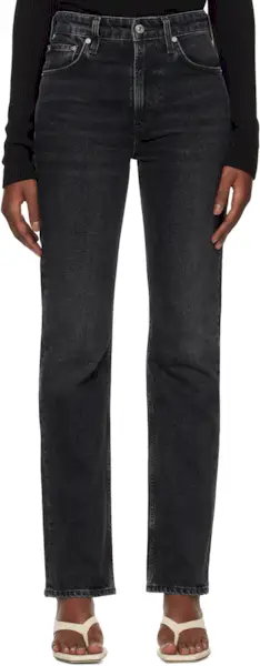 Black Zurie Straight Jeans