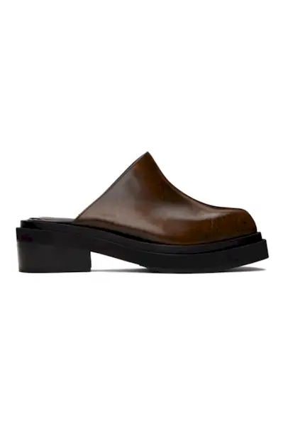 Eckhaus Latta, Brown Zoe Clogs