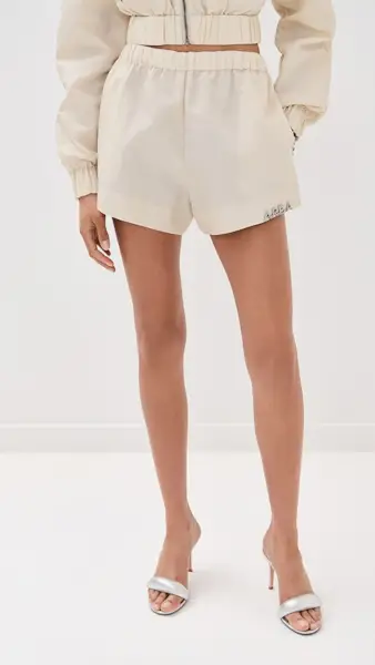 Area Crystal Trim Track Shorts